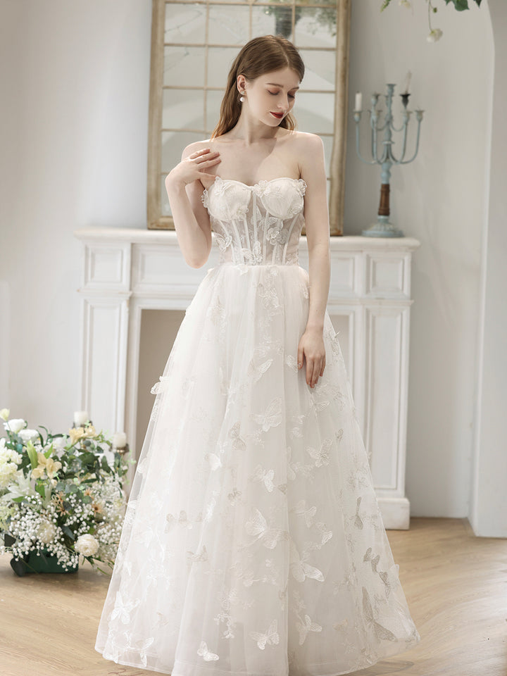 Luolandi Tulle Lace Long Formal Dresses Off Shoulder Evening Dresses Party Dresses