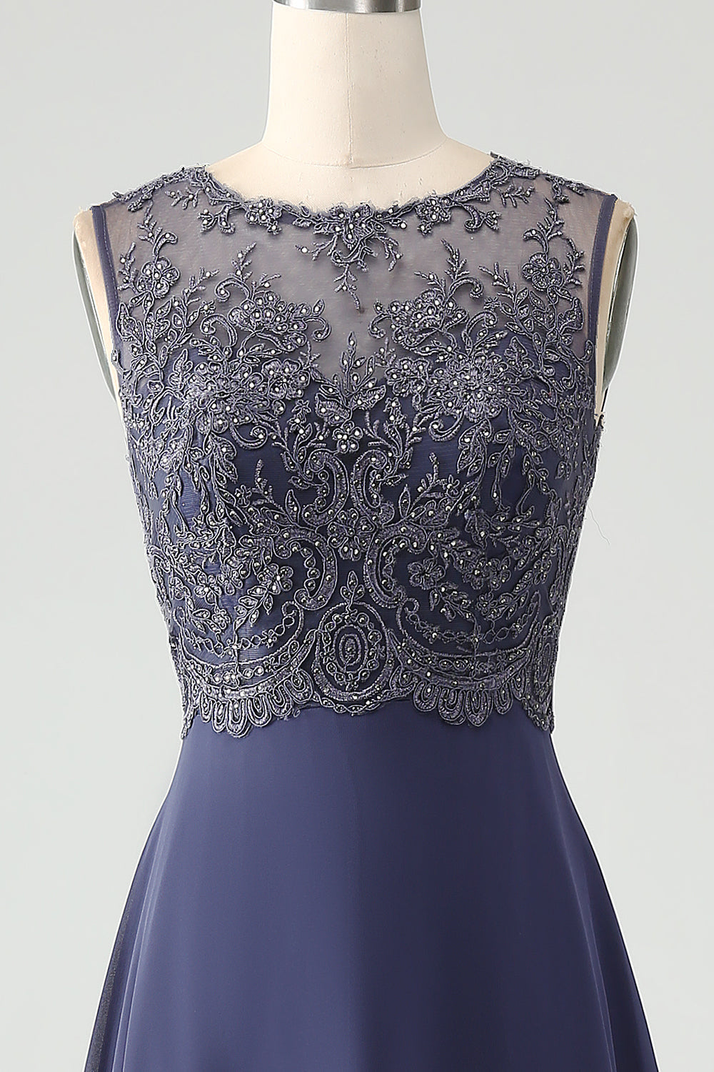 Luolandi A Line V Neck Cap Sleeves Mother of the Bride Dress With Beading Floor Length