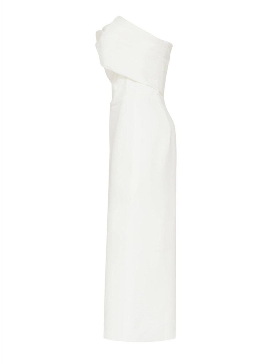 Luolandi Sheath / Column Minimalist Elegant Homecoming Graduation Dress One Shoulder Sleeveless Knee Length Fabric with Slit