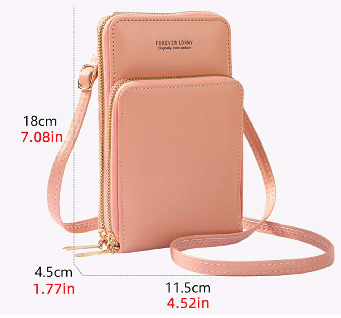 Women's Crossbody Bag Bag Set Coin Purse Mobile Phone Bag Credit Card Holder Wallet PU Leather 2 Pieces Daily Holiday Zipper Adjustable Waterproof Lightweight Solid Color Wine Black Pink