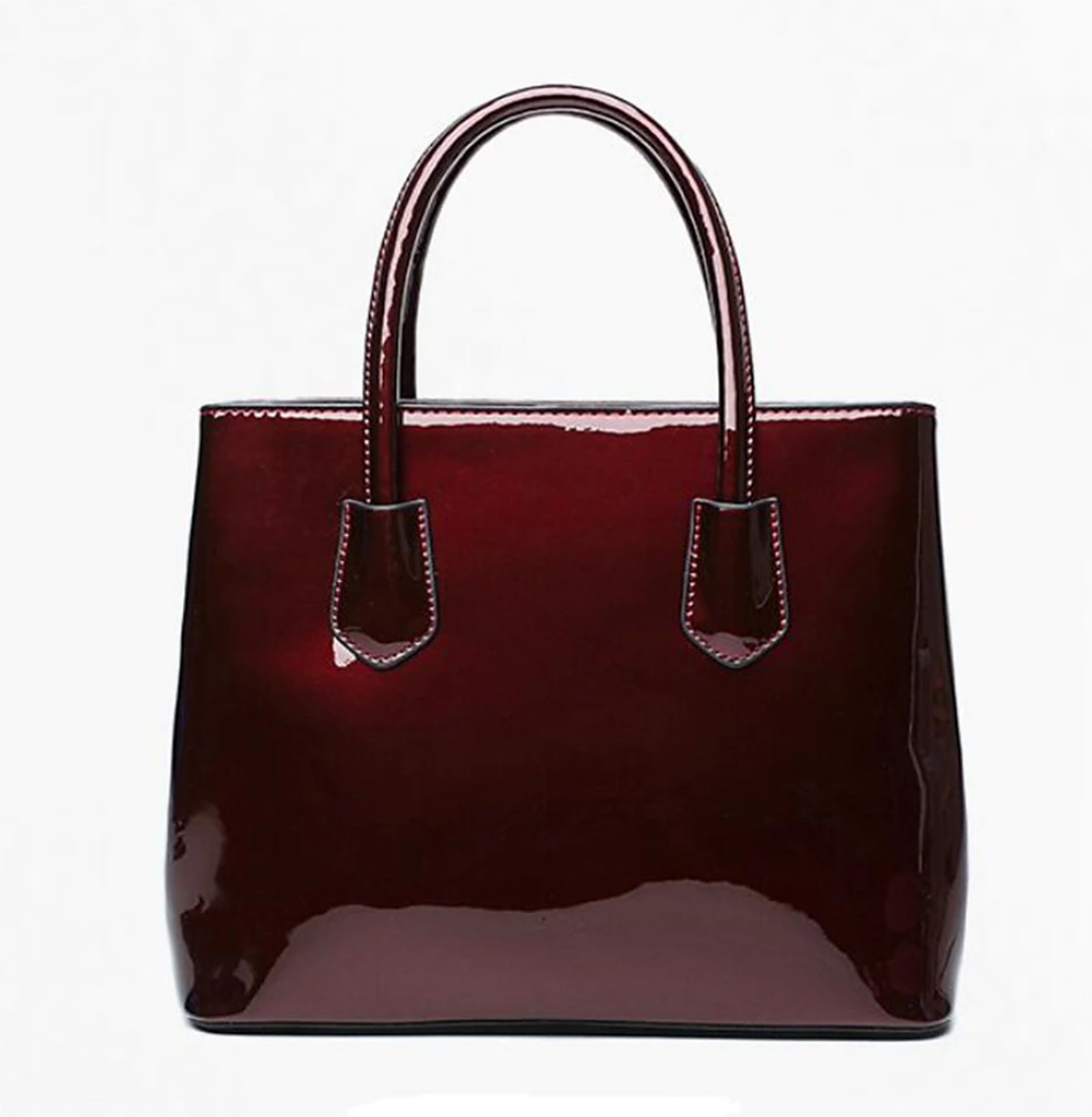 Women's Handbag Bag Set Key Bag Handbag PU Leather 2 Pieces Office Daily Date Waterproof Solid Color Wine Black Blue