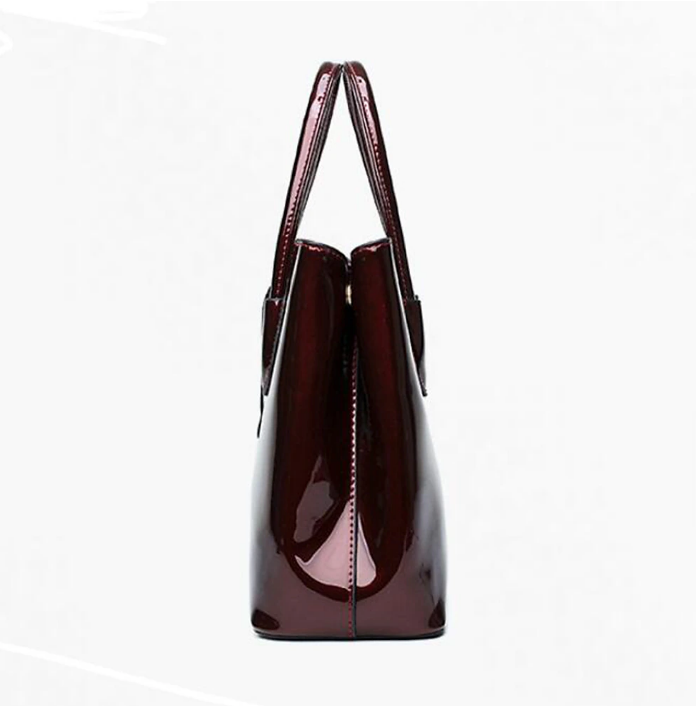Women's Handbag Bag Set Key Bag Handbag PU Leather 2 Pieces Office Daily Date Waterproof Solid Color Wine Black Blue