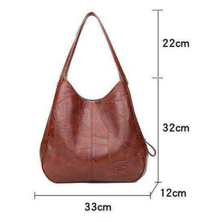 Women's Shoulder Bag Hobo Bag PU Leather Outdoor Office Shopping Large Capacity Solid Color claret Red Brown Black