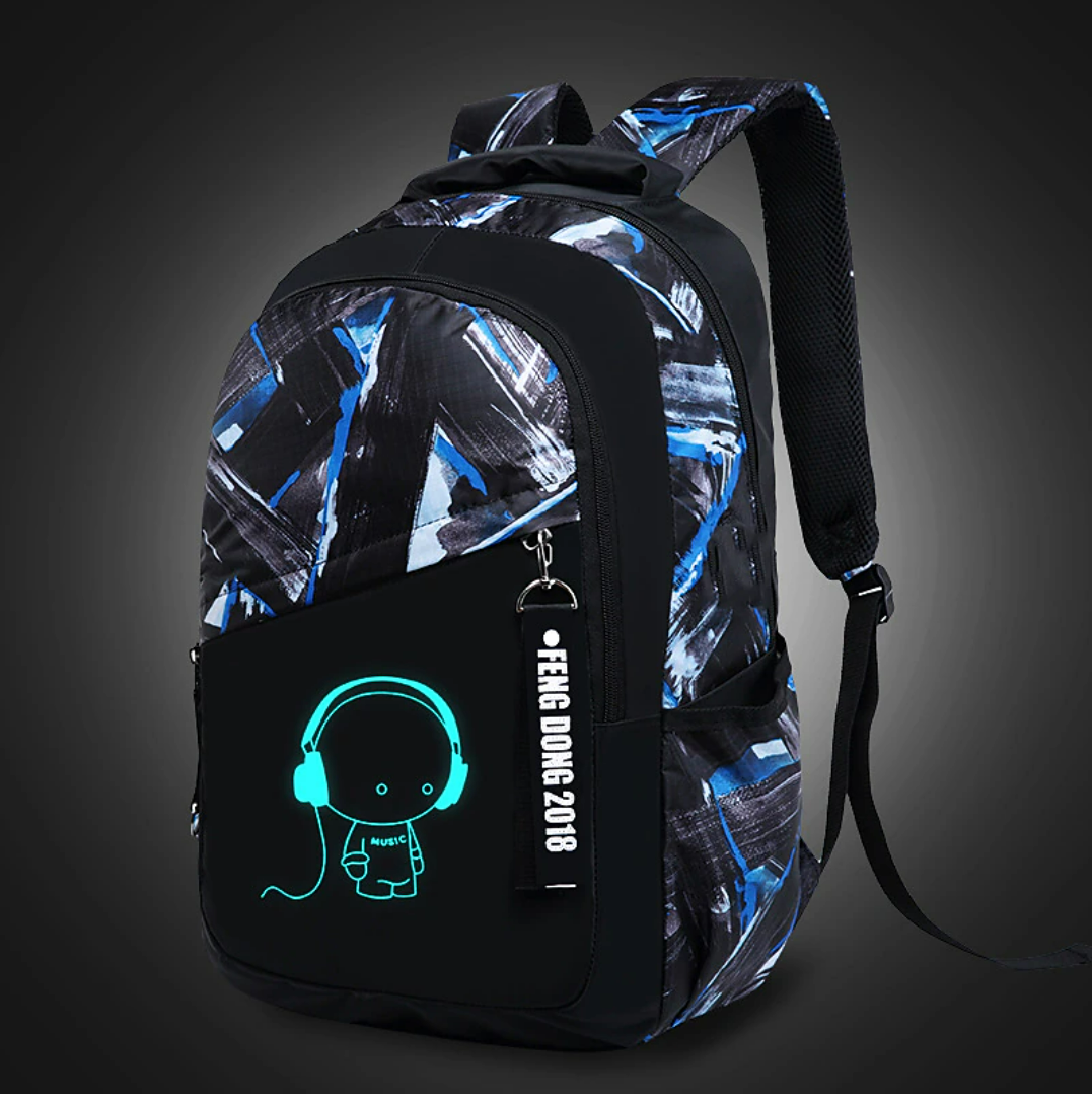 Backpacks for Boys School Bags for Kids Luminous Bookbag and Sling Bag Set, Back to School Gift
