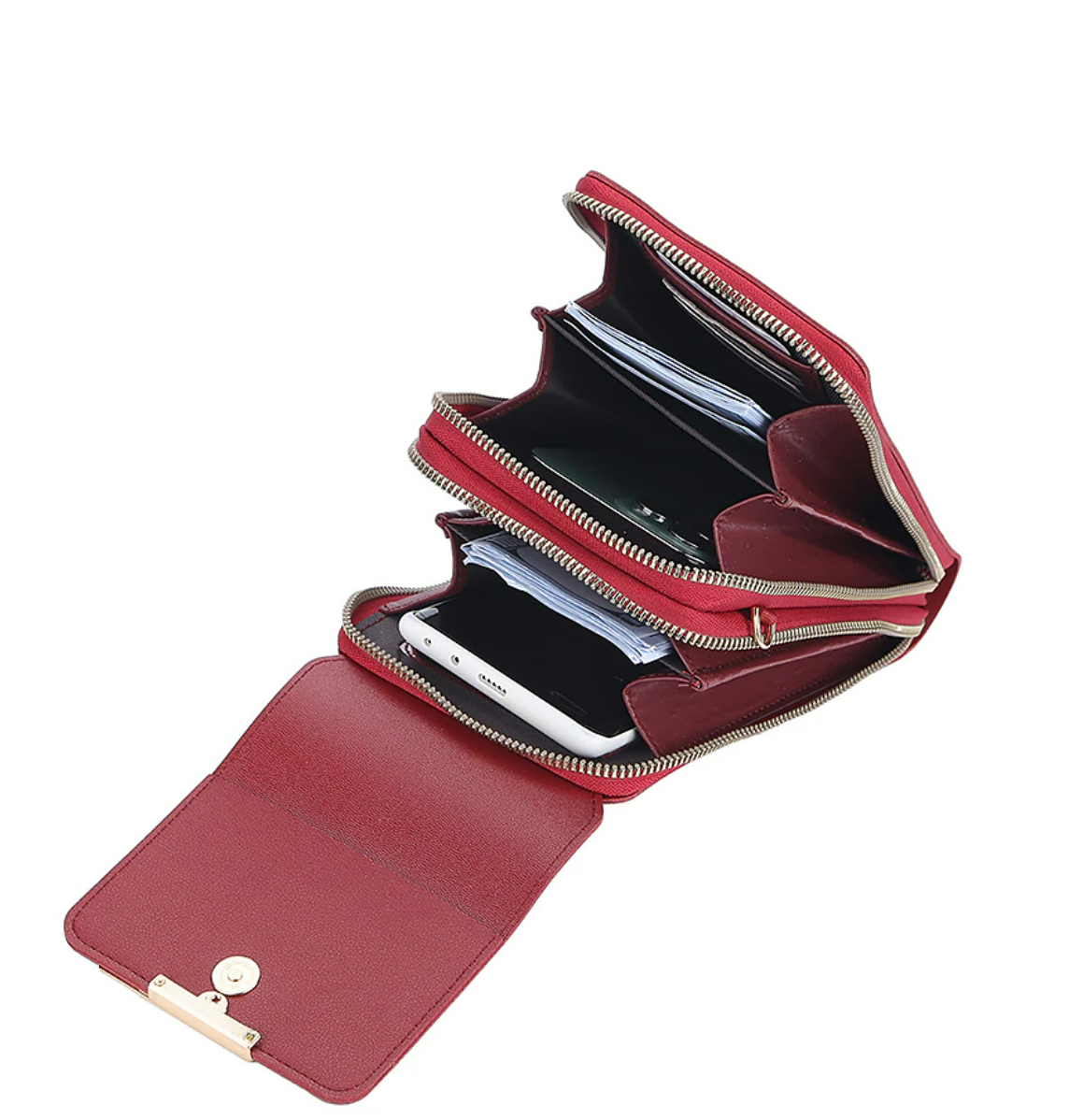 Men's Wallet Credit Card Holder Wallet PU Leather Office Daily Embossed Large Capacity Solid Color Dark Brown Black Pink