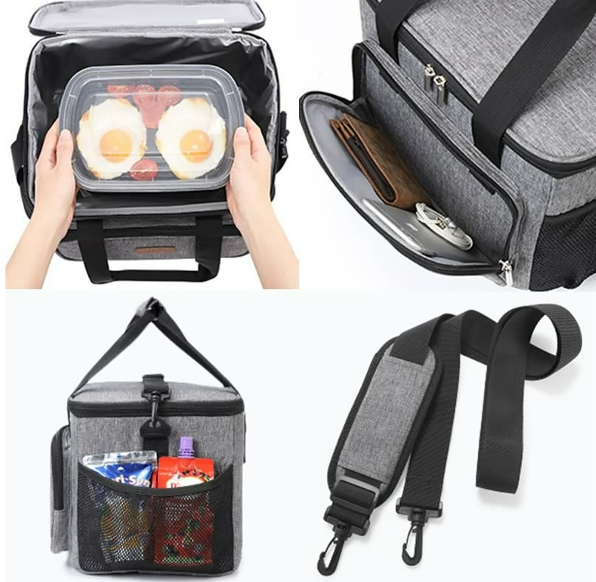 High Quality Large Lunch Bag Insulation Lunch Box Soft Cooler Cool Down Handbag Suitable For Adulthood Men And Women
