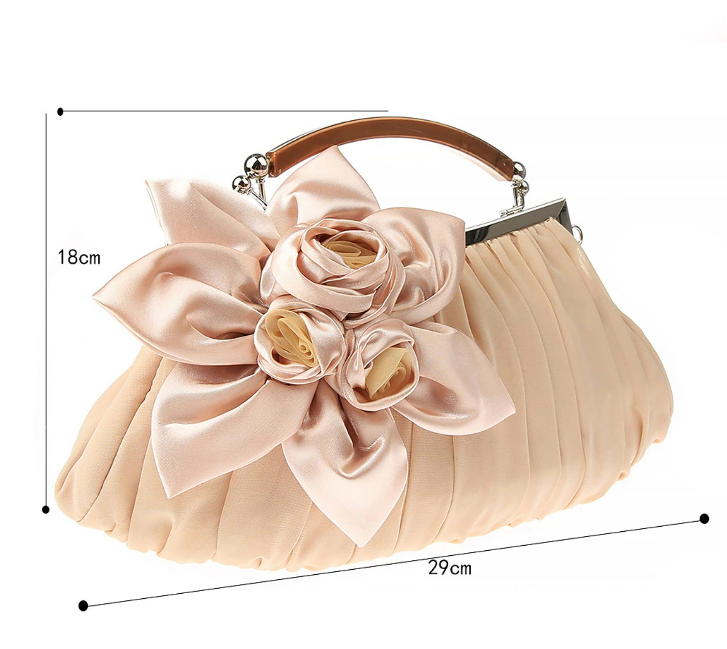 caiyue ladies portable flower evening dress bag banquet wedding bridal bag bridesmaid bag diagonal dress small handbag 0005