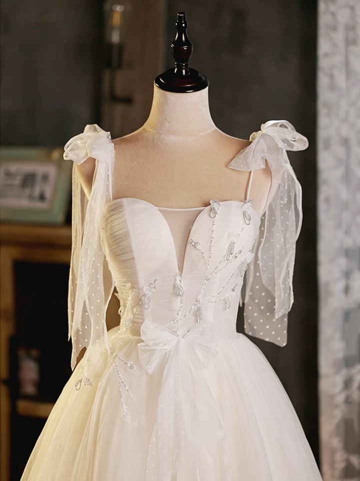 Luolandi Lovely A-Line Spaghetti Straps Short Tulle Homecoming Dress Sweet Evening Party Dress