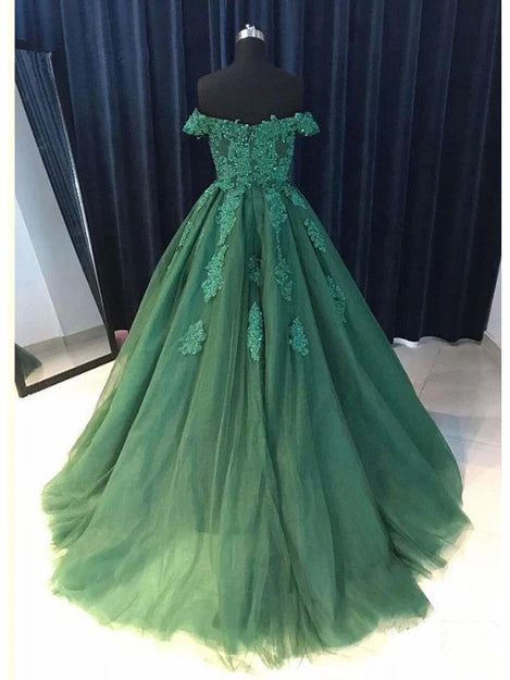Luolandi A Line Off Shoulder Gorgeous Prom Dress Lovely Formal Gowns Party Dresses Elegant