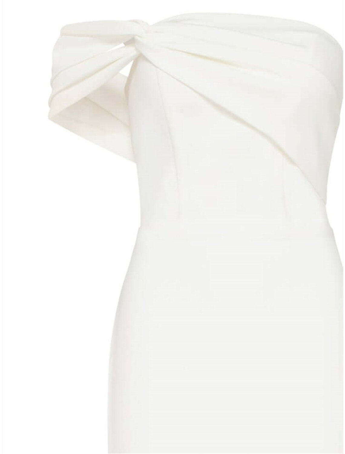 Luolandi Sheath / Column Minimalist Elegant Homecoming Graduation Dress One Shoulder Sleeveless Knee Length Fabric with Slit