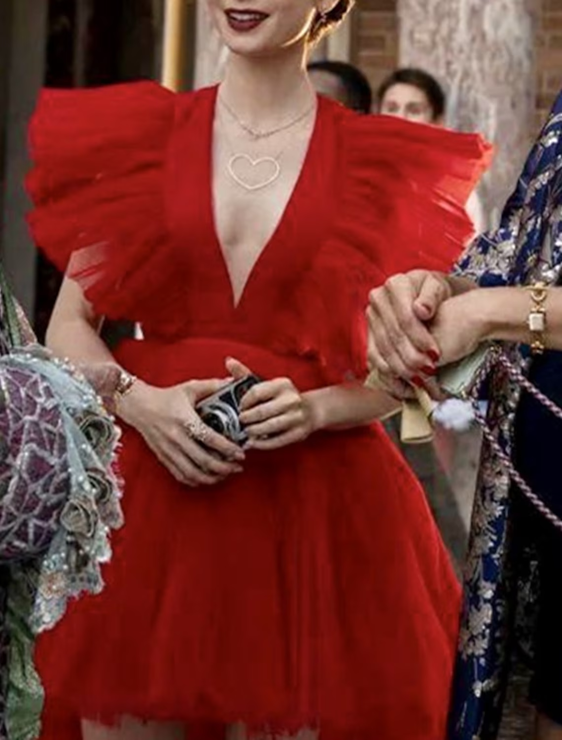 Luolandi A-Line Prom Dresses Vintage Dress Masquerade Asymmetrical Sleeveless V Neck Tulle