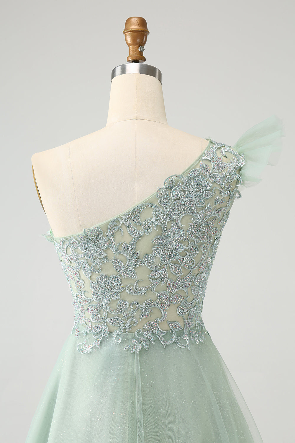 Luolandi A Line One Shoulder Homecoming Dress Beautiful Short Prom Dress Chic Back To School Dress