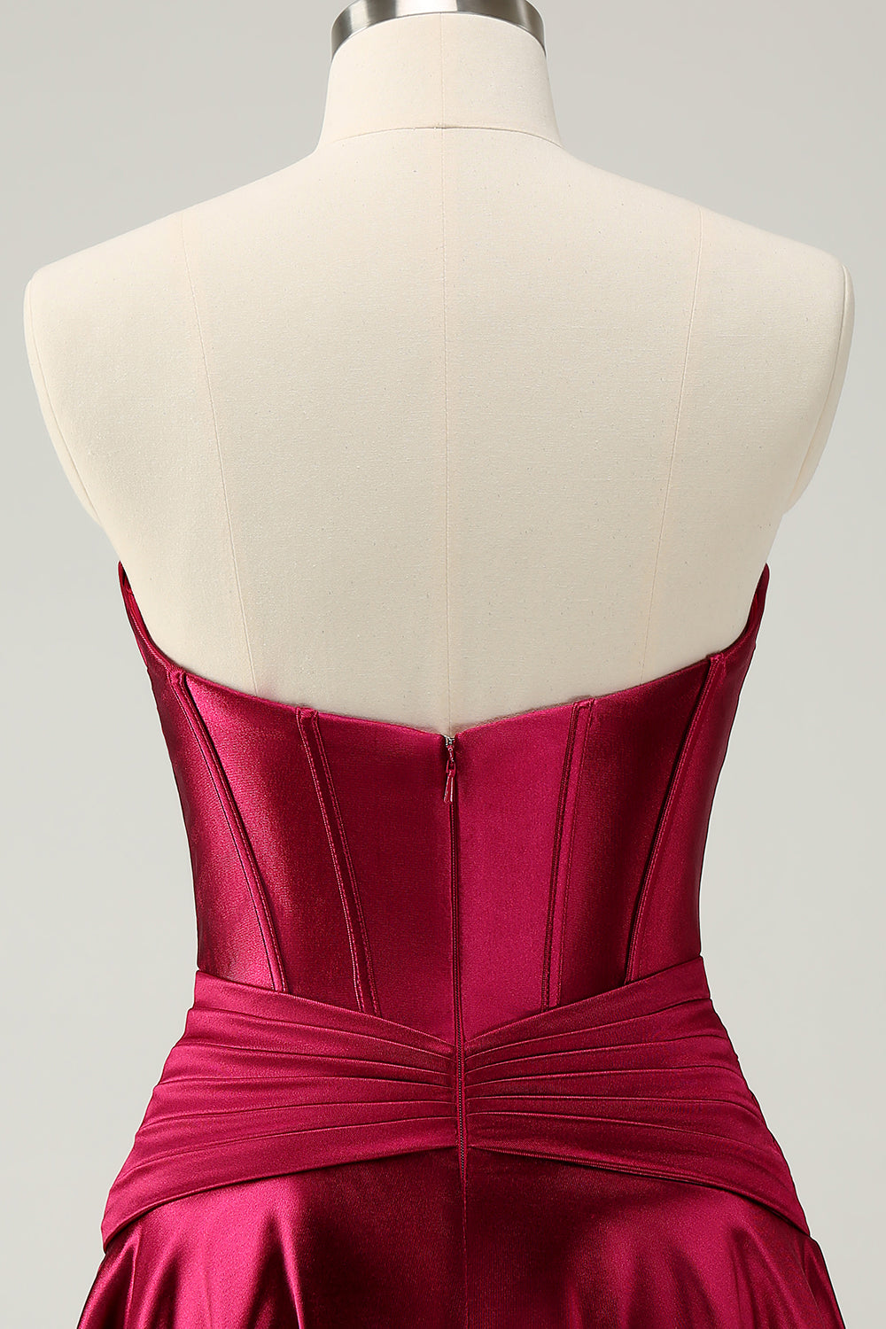 Luolandi Cute Burgundy A Line Sweetheart Criss Cross Corset Homecoming Dress with Ruffles Sexy