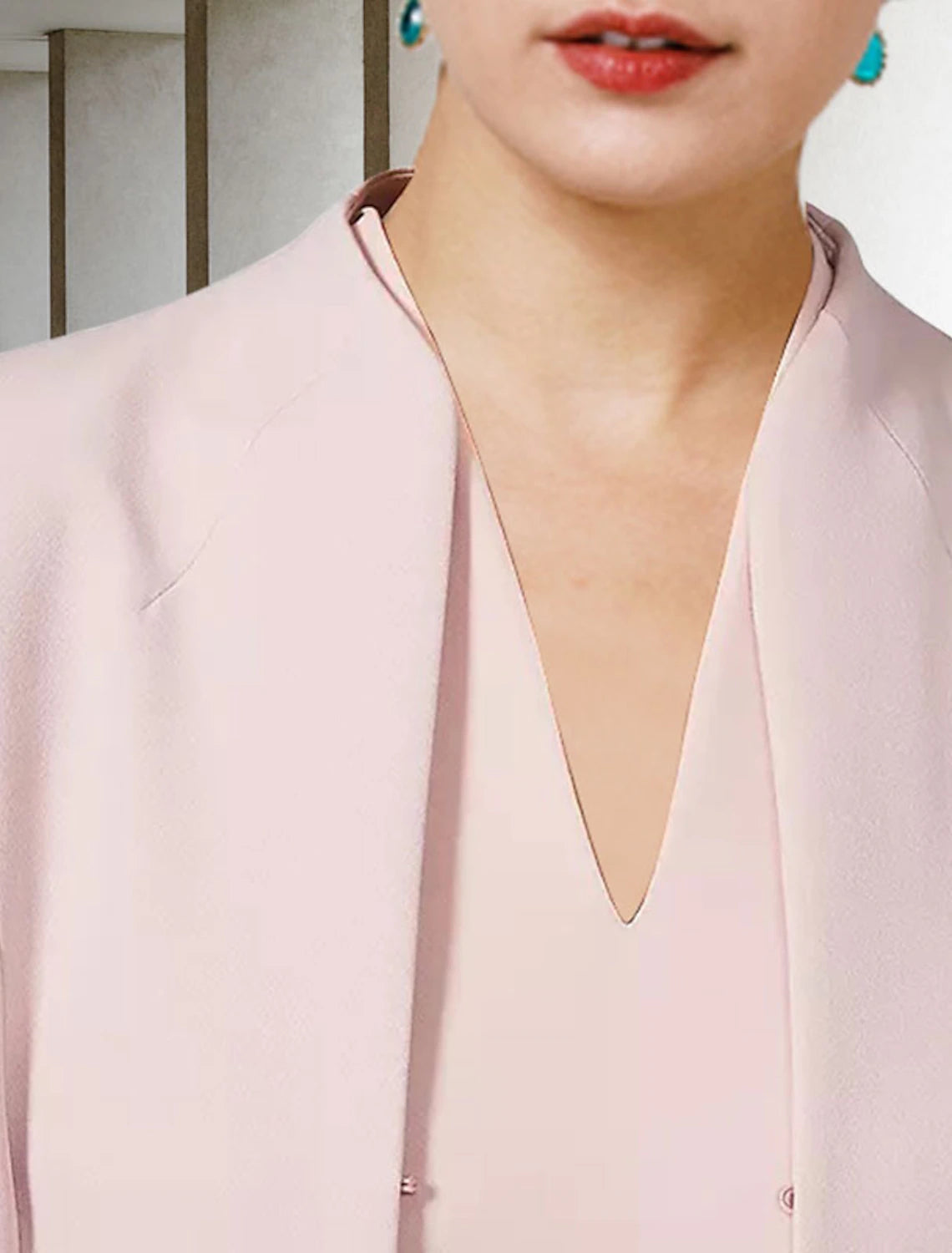 Luolandi Two Piece A-Line Mother of the Bride Dress Wedding Guest Church Elegant V Neck Knee Length Chiffon Short Sleeve Jacket Dresses