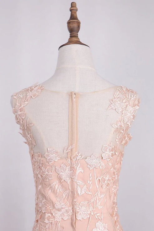 Luolandi A Line Sleeveless Long Prom Dress With Slit Elegant Evening Party Dress Formal Dress