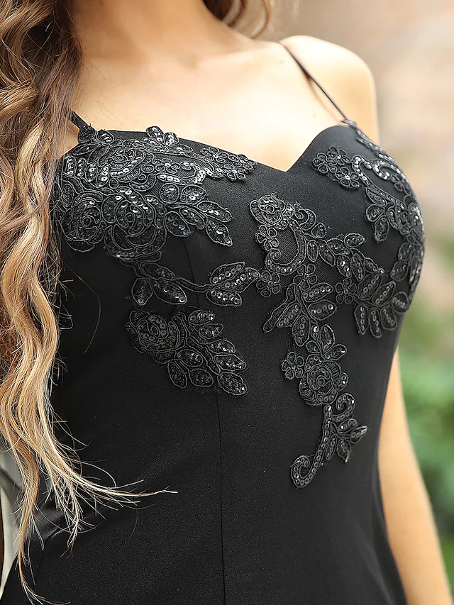 Luolandi Wedding Dresses V Neck Tulle Sequined Sleeveless Casual Sexy with Sequin