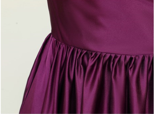 Luolandi Charming A-Line Satin One Shoulder Purple Prom Dresses With Side Split Sexy Evening Dresses