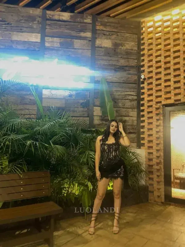 Luolandi Charming Sheath Strapless Short Prom Dress Sexy Homecoming Dress Mini Birthday Party Dress