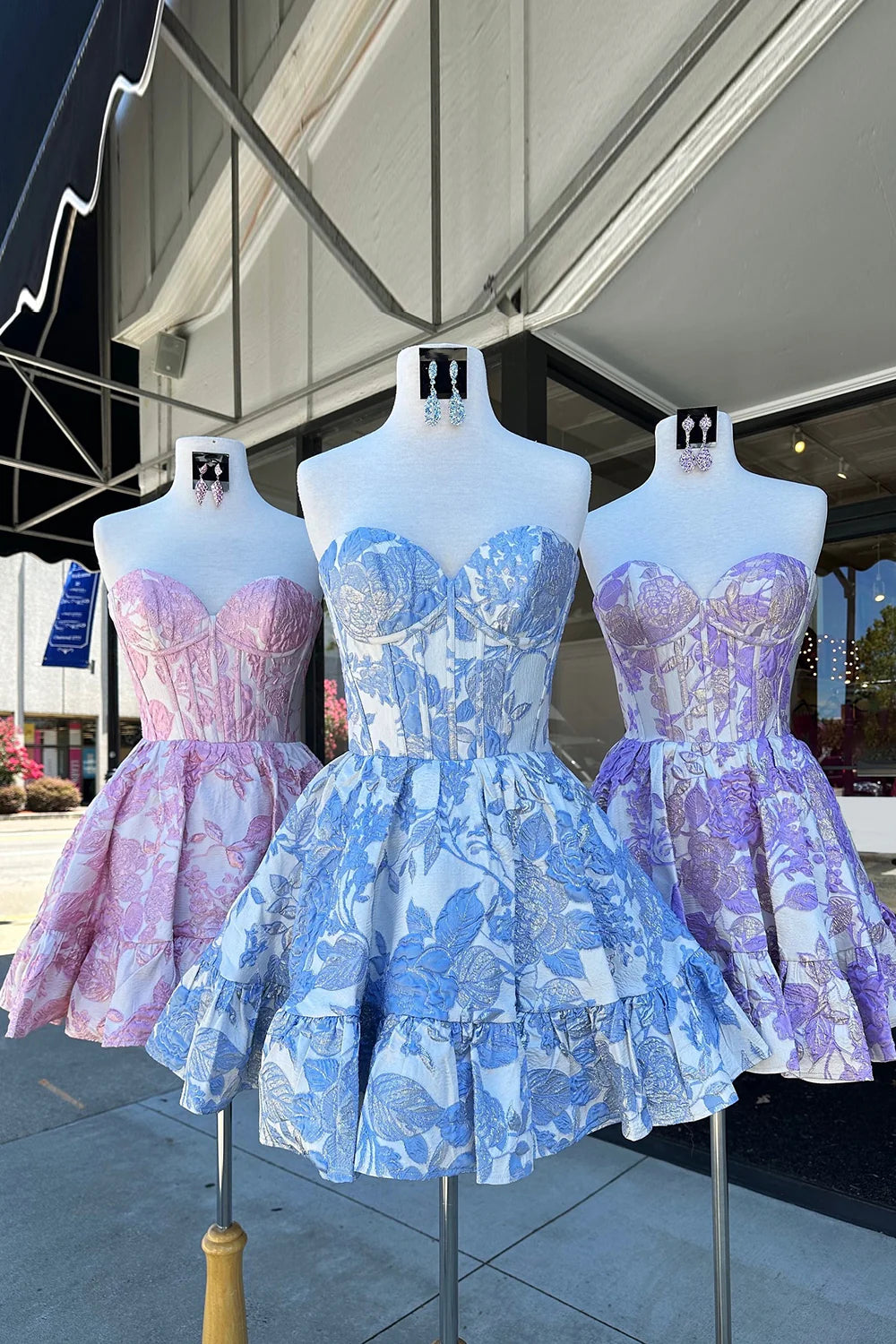 Luolandi Cute A Line Strapless Homecoming Dresses Short Prom Dress Lovely Back To School Dress