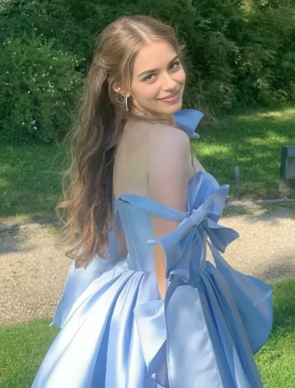 Luolandi Cute A Line Straps Prom Dress Charming Homecoming Dress Lovely Graduation Dress Sweetheart Birthday Party Dress