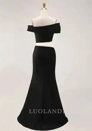 Luolandi Elegant Mermaid Off the Shoulder Mother of the Bride Dress Formal Wedding Guest Chic Evening Gown Party Dress