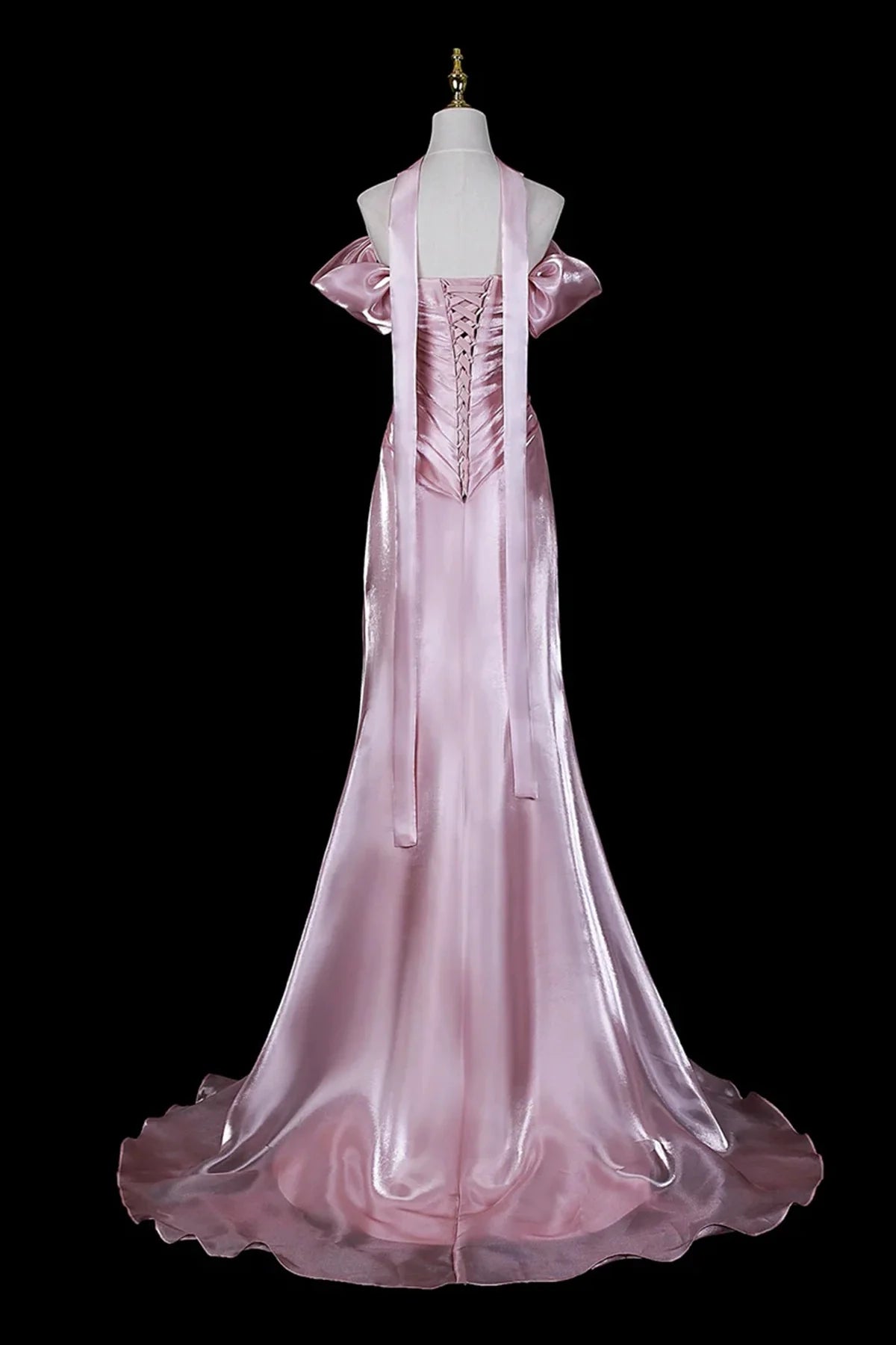 Luolandi Elegant Mermaid Off Shoulder Long Formal Prom Dress Charming Party Evening Gown