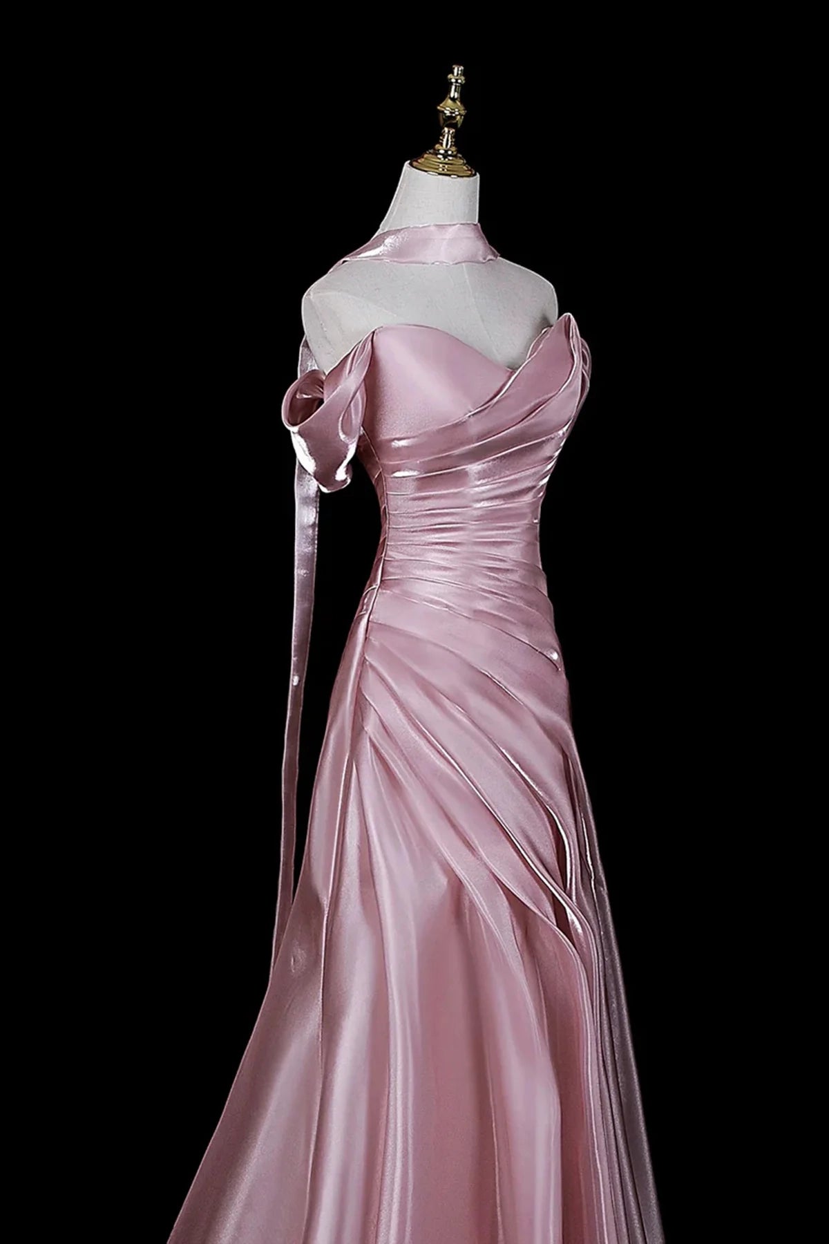 Luolandi Elegant Mermaid Off Shoulder Long Formal Prom Dress Charming Party Evening Gown
