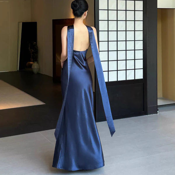 Luolandi Elegant Sheath Sleeveless Long Formal Evening Gowns Charming Wedding Guest Party Dress