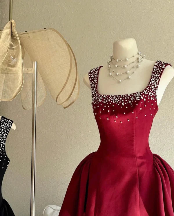 Luolandi Chic A Line Sleeveless Short Prom Dress Charming Homecoming Dress Lovely Graduation Dress Beautiful Birthday Party Dress