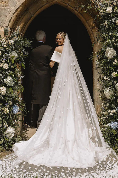 Luolandi Simple Mermaid Off the Shoulder Satin Wedding Dresses Long Sexy