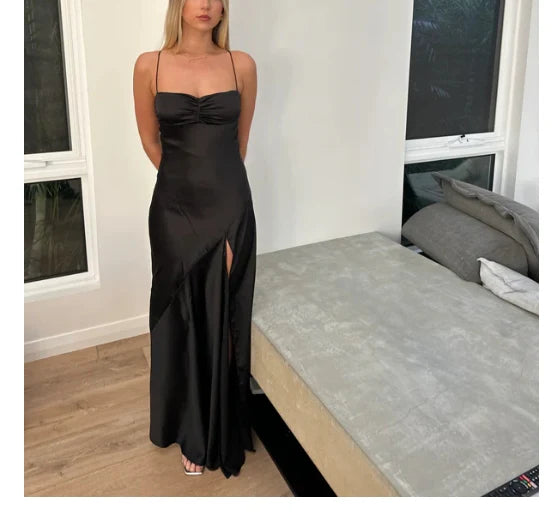 Luolandi Elegant Formal Dress Gowns Evening Gowns Spaghetti Straps Long Prom Dress Charming Party Dress