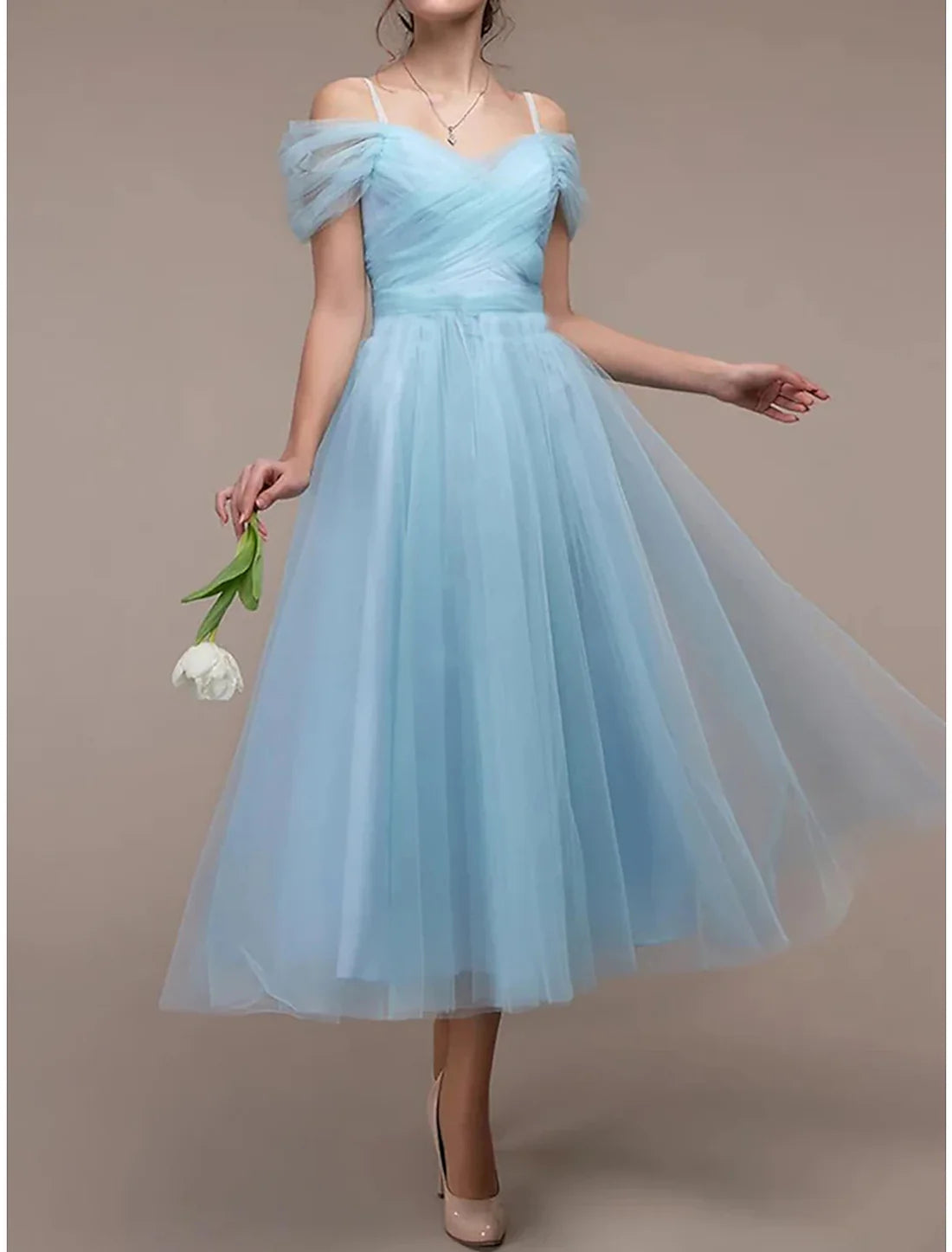 Luolandi Women's Party Dress Homecoming Dress Cocktail Dress Midi Dress Spring Fall Winter V Neck Fashion Wedding Guest Birthday Vacation