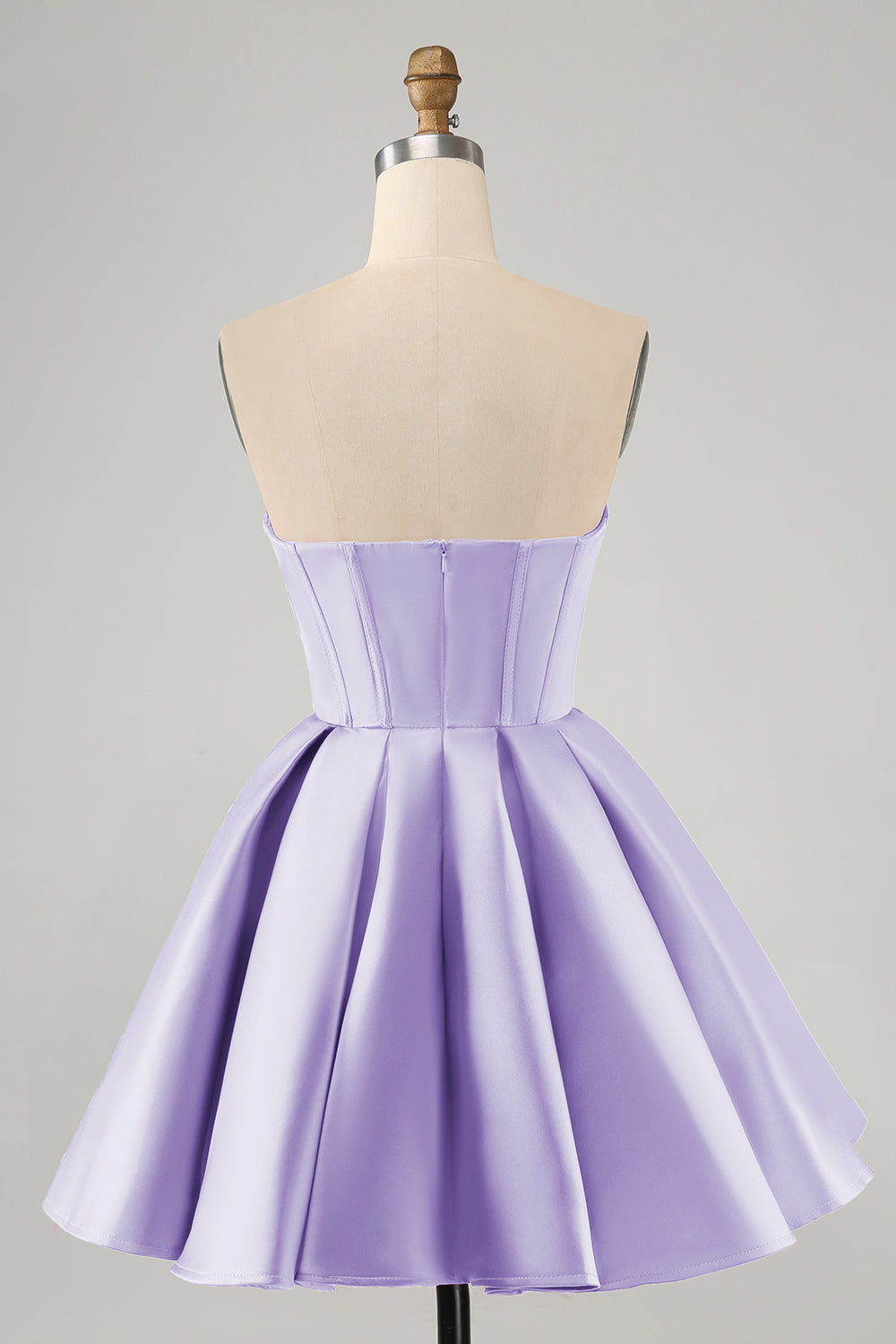 Luolandi Cute A Line Sweetheart Corset Short Homecoming Dress with Beading Party Dress