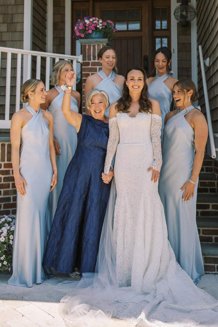 Luolandi Black Halter Cutout Back Long Bridesmaid Dress Elegant Evening Party Dress