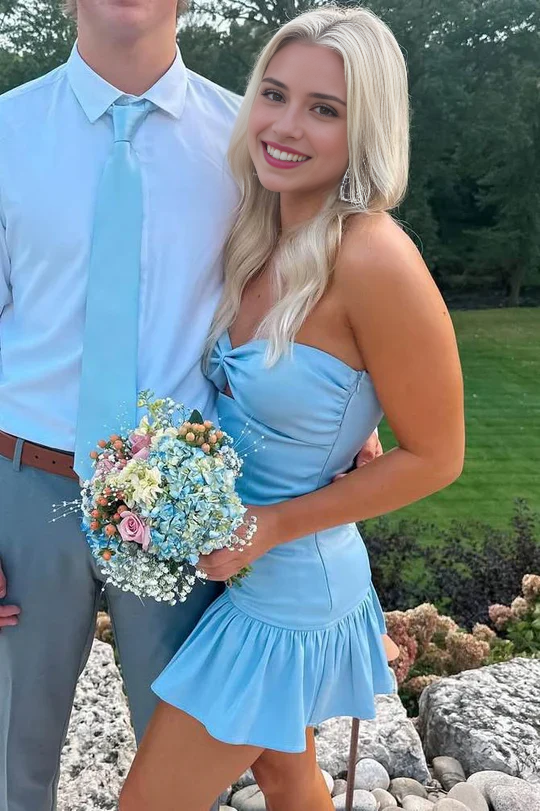 Luolandi Sweetheart Sheath Sleeveless Short Prom Dress Charming Homecoming Dress Lovely Graduation Dress Cute Birthday Party Dress