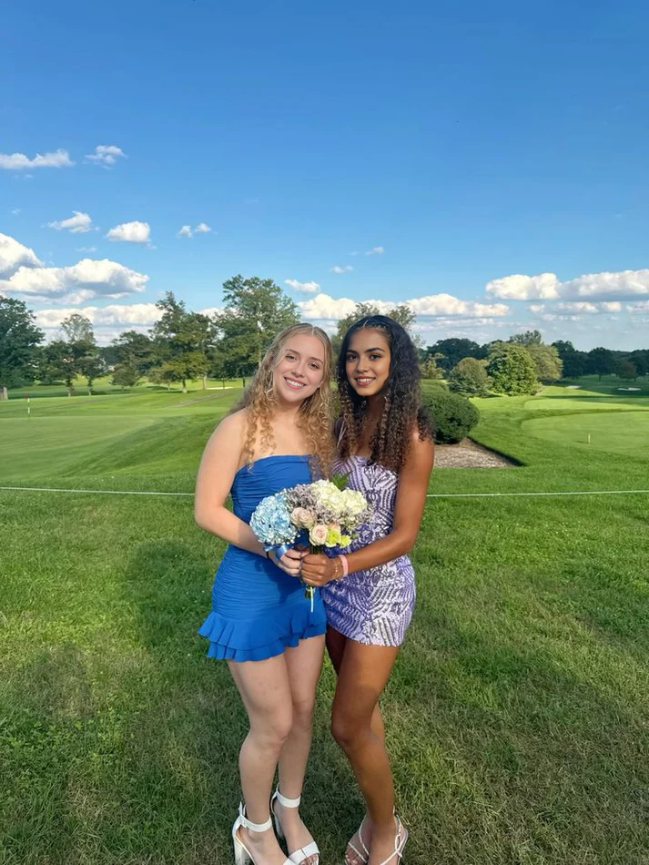 Luolandi Sweetheart Sheath Blue Short Prom Dress Charming Homecoming Dress Lovely Graduation Dress Cute Birthday Party Dress