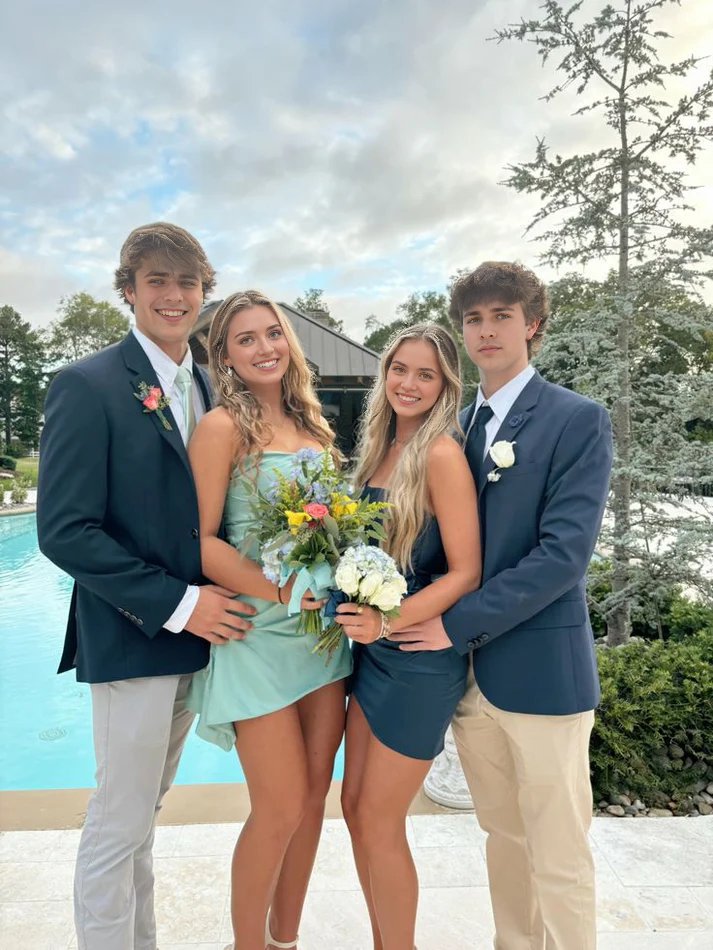 Luolandi Sweet Sheath Sleeveless Short Prom Dress Cute Simple Homecoming Dress Lovely Graduation Dress Mini Birthday Party Dress