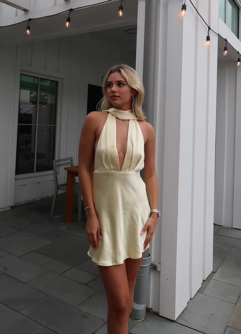 Luolandi Fashion V-neck Homecoming Dress Charming Graduation Dress Simple Birthday Party Dress