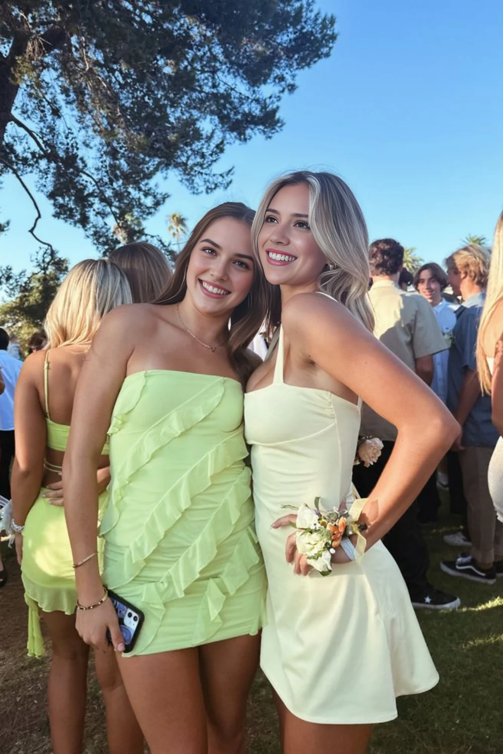 Luolandi Sweet Sheath Straps Homecoming Dress Lovely Graduation Dress Simple Birthday Party Dress