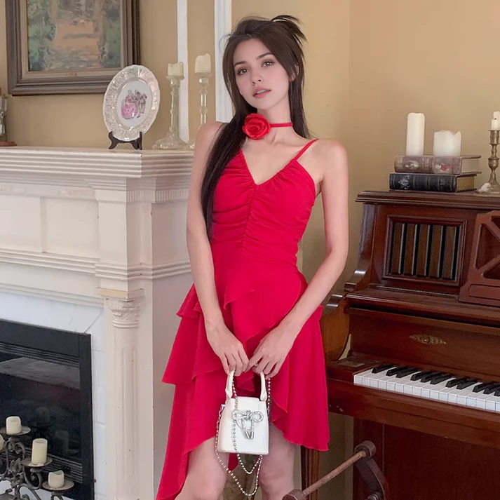 Luolandi Sweetheart A line Spaghetti Straps Short Prom Dress Charming Homecoming Dress Lovely Graduation Dress Chic Birthday Party Dress