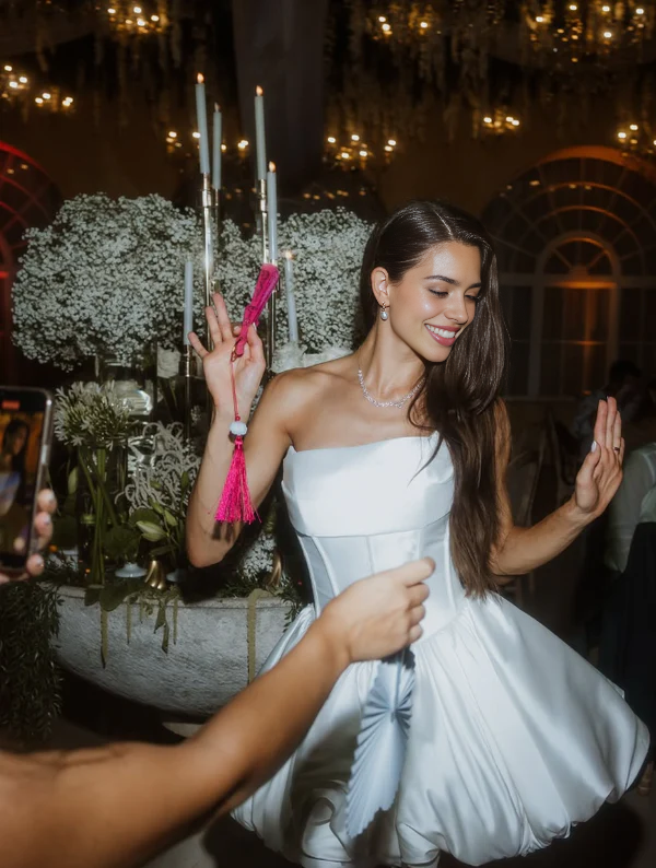 Luolandi Simple A Line Strapless Short Prom Dress Charming Homecoming Dress Lovely Graduation Dress Sweetheart Birthday Party Dress