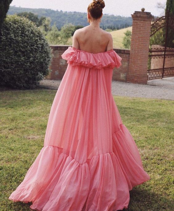Luolandi A Line Off Shoulder Long Formal Prom Dress Charming Evening Gown Party Dress