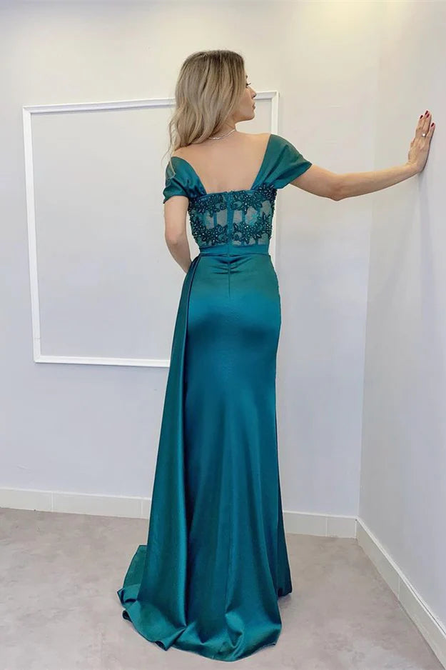 Luolandi Off The Shoulder Evening Dress With Appliques Elegant Formal Dress december wedding guest dress