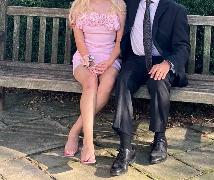 Luolandi Sweetheart Sheath Stapless Short Prom Dress With Flowers Charming Homecoming Dress Lovely Graduation Dress Mini Birthday Party Dress