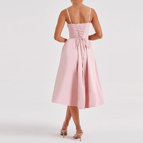 Luolandi Dress A Line Pink Evening Dresses Charming Formal Party Dress Prom Gown