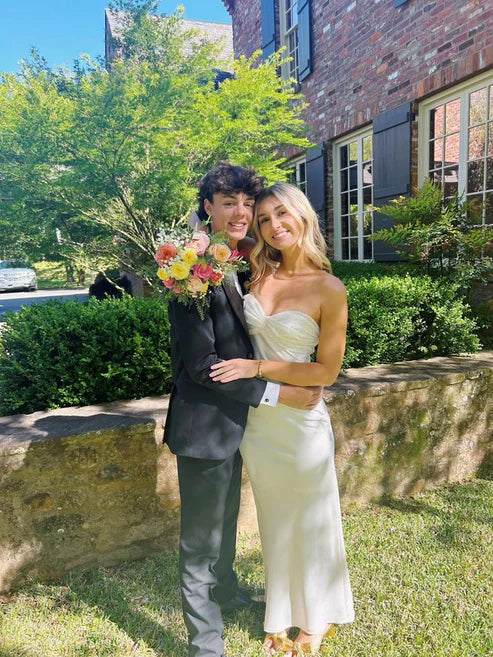 Luolandi Dress Sweetheart Sheath Prom Dress Wedding Guest Dress Charming Evening Party Dress