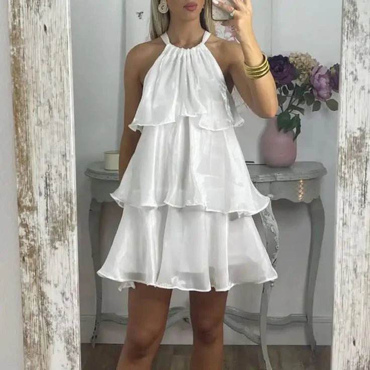 Luolandi A-Line Sweetheart Halter Short Prom Dress Party Dress Homecoming Dress Graduation Dress