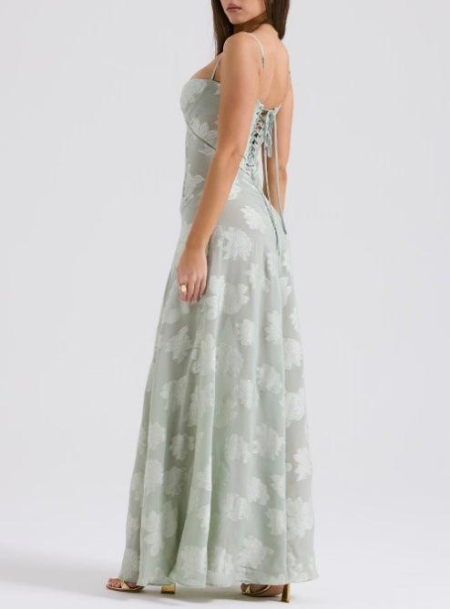 Luolandi Lilac Spaghetti Straps Elegant Long Party Dress Charming Evening Dress Formal Dress