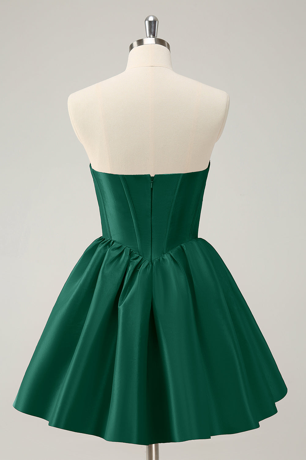 Luolandi Fuchsia A Line Sweetheart Corset Satin Cute Homecoming Dress Party Dress