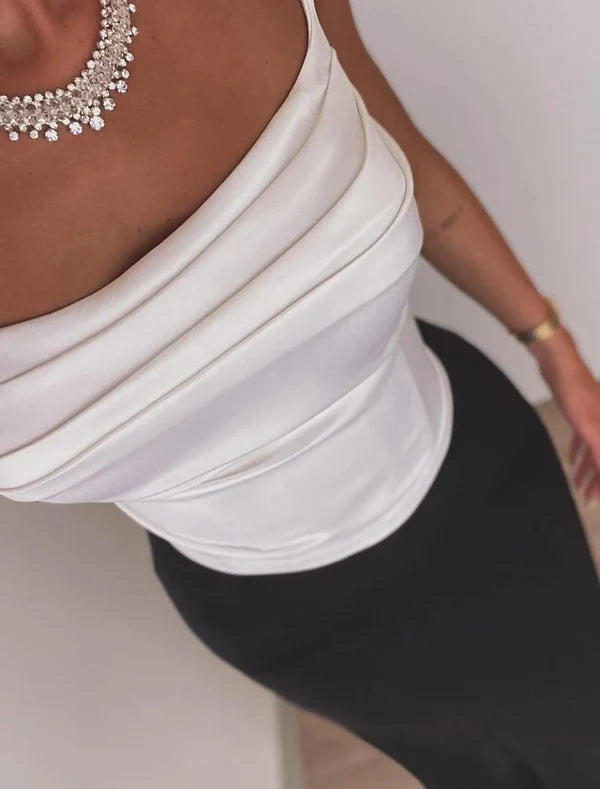 Luolandi Black Mermaid / Trumpet Evening Dresses Corsets Formal Floor Length Sleeveless Strapless Crepe Backless with Ruched Off Shoulder